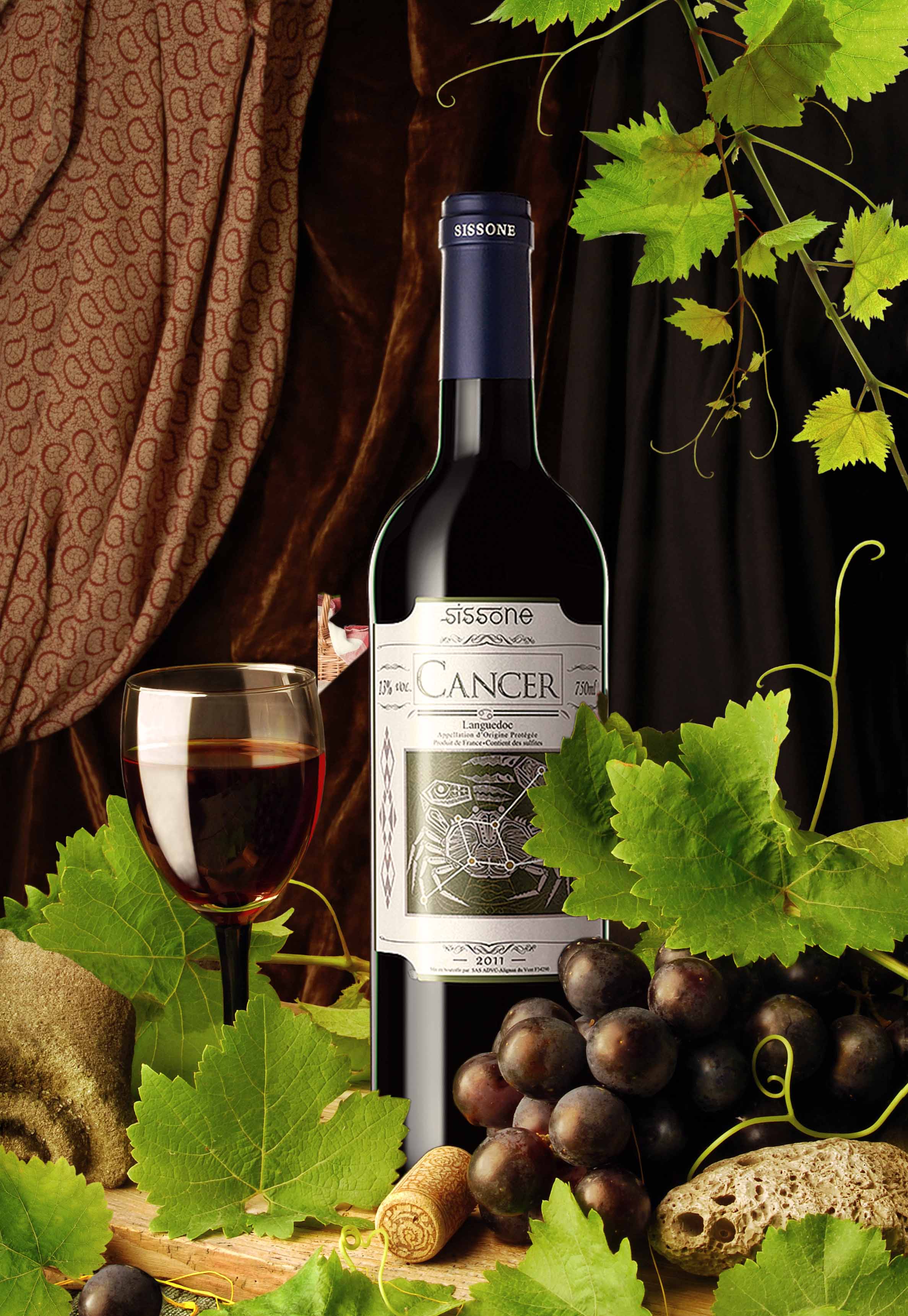 法國(guó)sissone十二星座紅酒產(chǎn)品圖